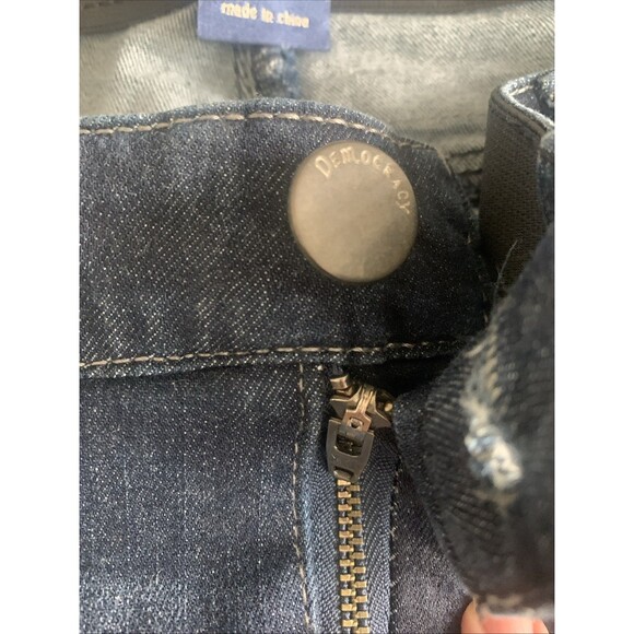 Democracy High Rise Jeans Women’s Size 16 Indigo Blue Skinny Ab Solution Stretch - Picture 4 of 11